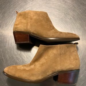 Suede J. Crew ankle boots